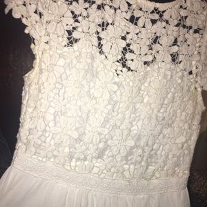 White Formal Dress with sweetheart neckline